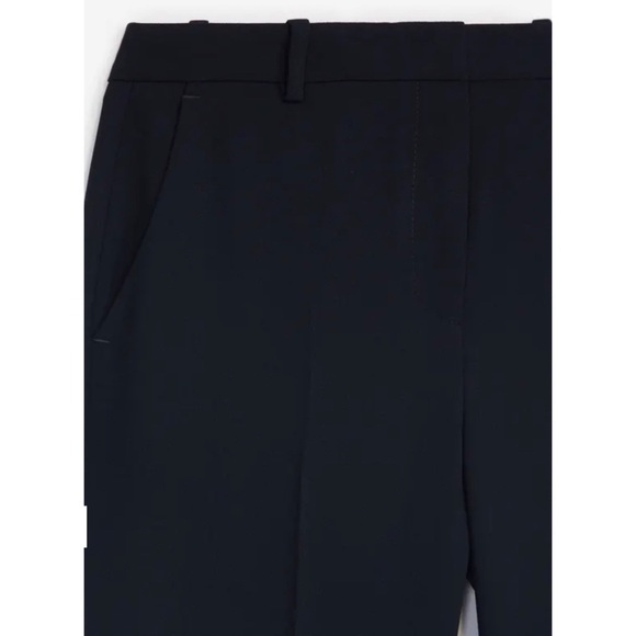 Brand New The Kooples Marta Crepe Suit Pants in Flowing Navy Size 34 FR/ 2 U.S. - Picture 2 of 14
